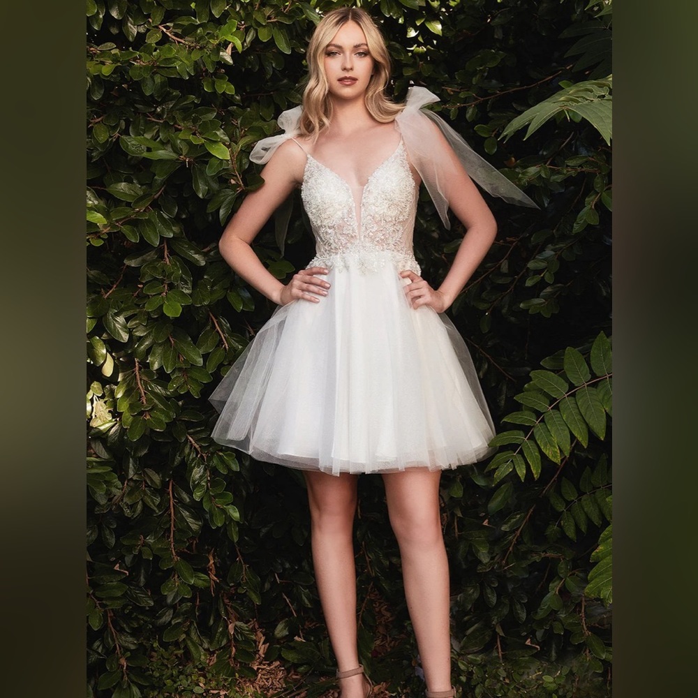 Cinderella Divine Dress white small embellished sequin wedding photoshoot corset